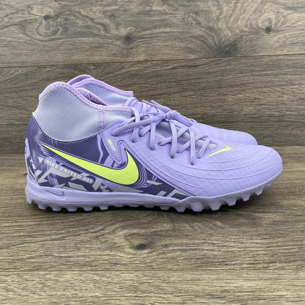 Nike Phantom Luna II Academy TF Men 9 Purple Lime Soccer Cleats HF1599-500